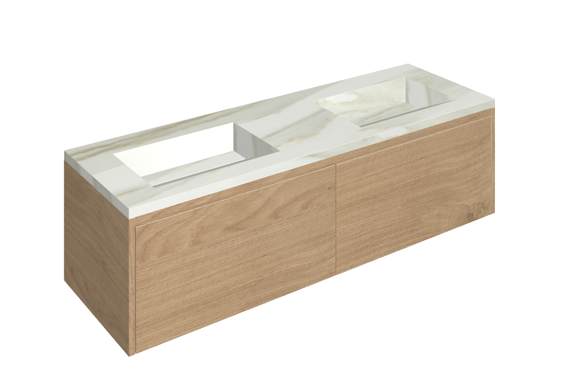 Fly Air Washbasin Duo 150 Wood