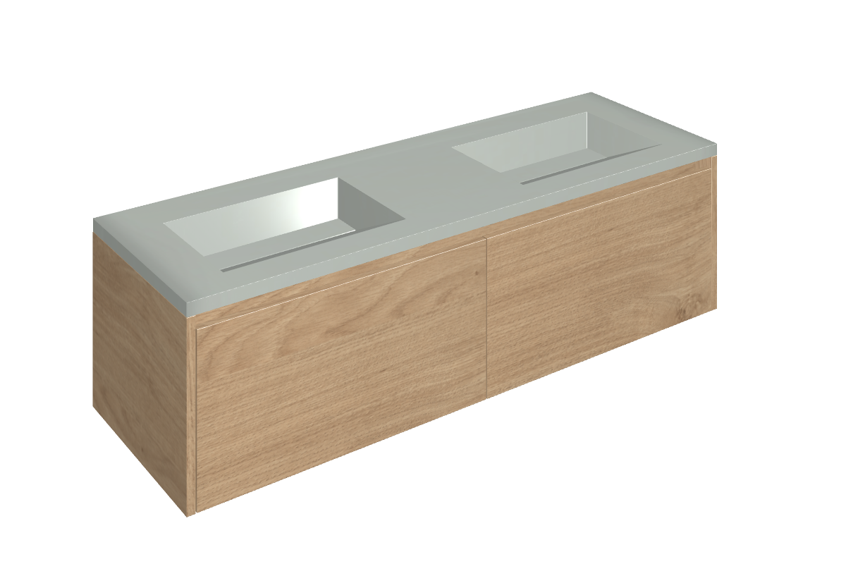 Fly Air Washbasin Duo 150 Wood