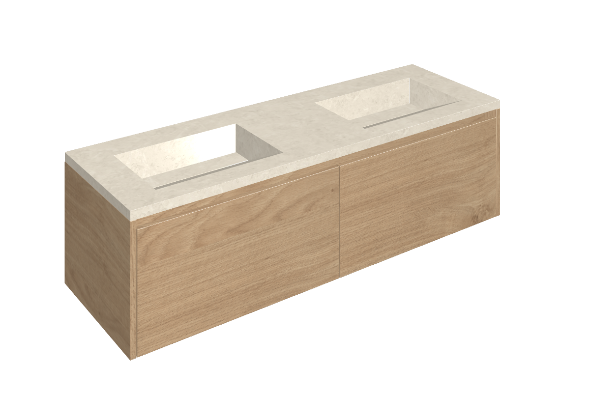 Fly Air Washbasin Duo 150 Wood