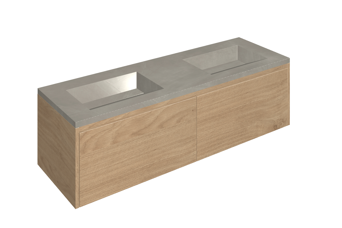 Fly Air Washbasin Duo 150 Wood